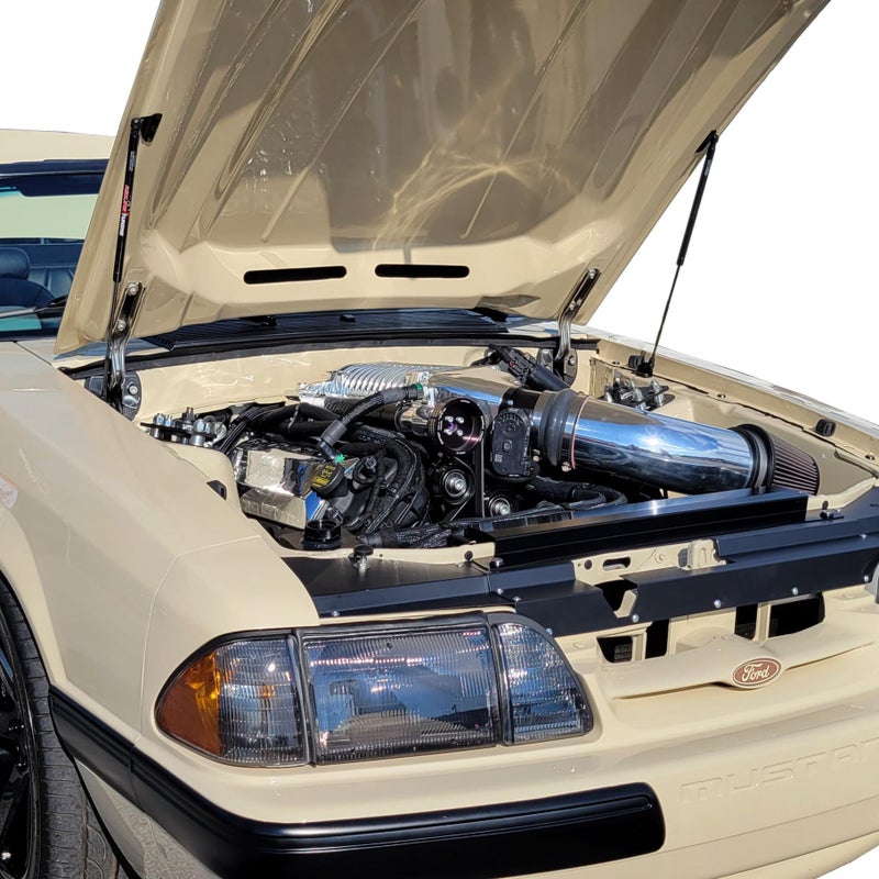 Redline Tuning 21-11012-02 Hood QuickLIFT-Plus System Compatible with Ford Mustang and Mercury Capri 1979-1998 (All Black Components) - Image 2
